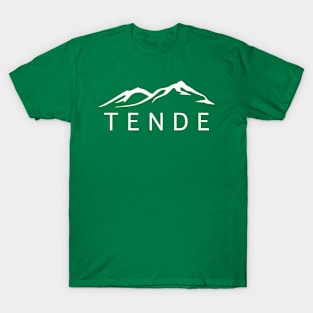 Tende et ses montagnes - dessin blanc T-Shirt